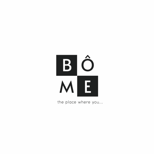 Neutral logo with the title 'Logo Concept for BOME'