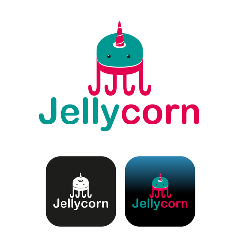 Jellyfish design with the title 'Logo JellyCorn 02'
