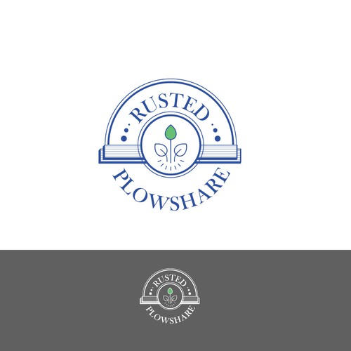 Field logo with the title 'Rusted Plowshare Logo Concept'