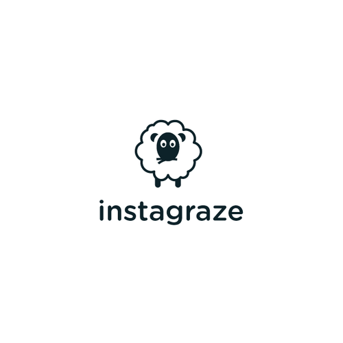 Sheep logo with the title 'instagraze '