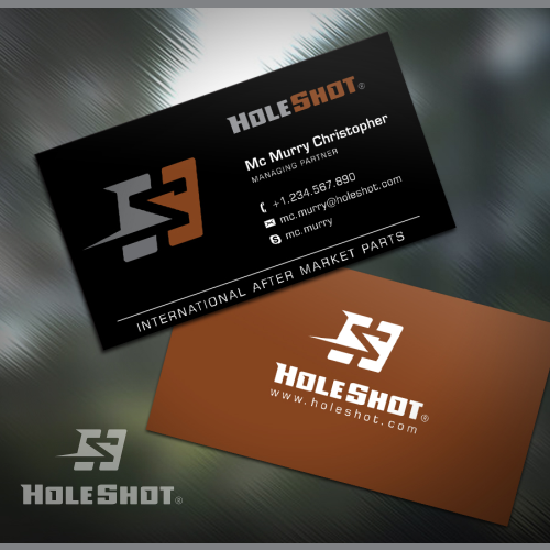 Speed brand with the title 'HoleShot Logo Concept'