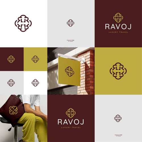 R logo with the title 'Ravoj Luxury Travel'