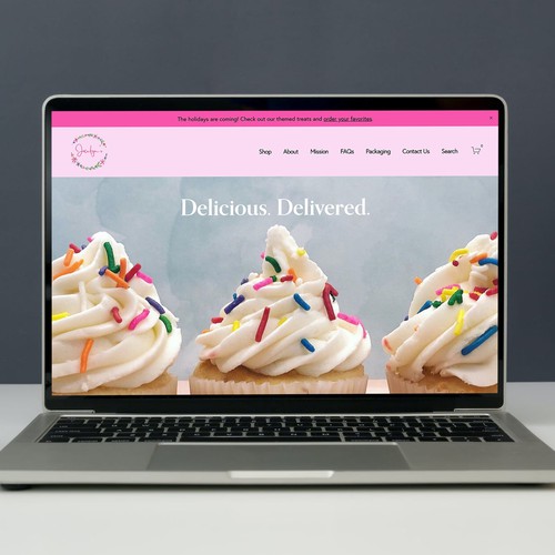 Small business design with the title 'Jocelyn's Bakery'