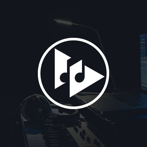 Recording studio design with the title 'Logo Design'