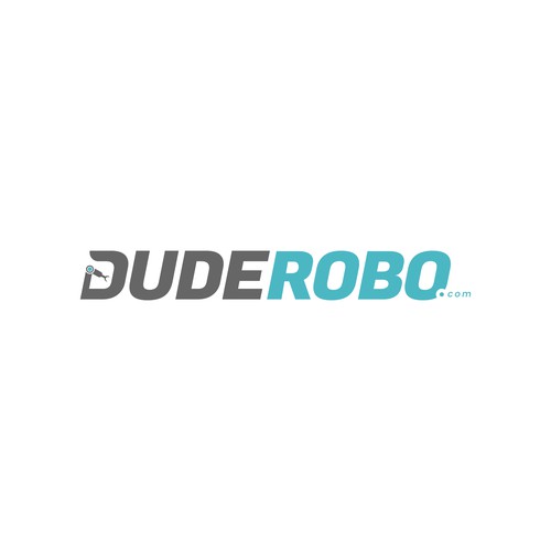 Robotics logo with the title 'DudeRobo.com Logo Design'