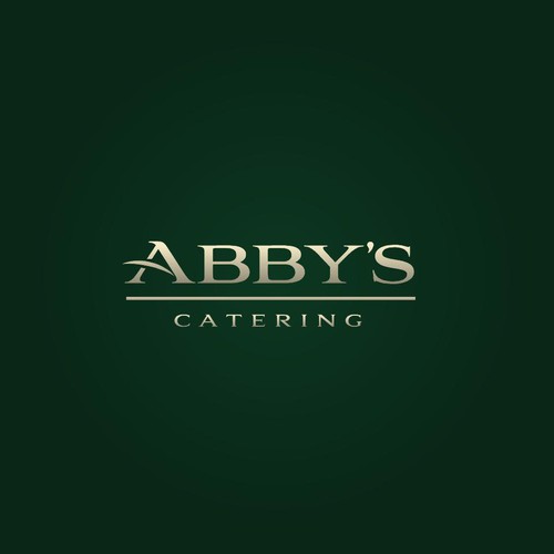 Flight design with the title 'Abby's Catering'