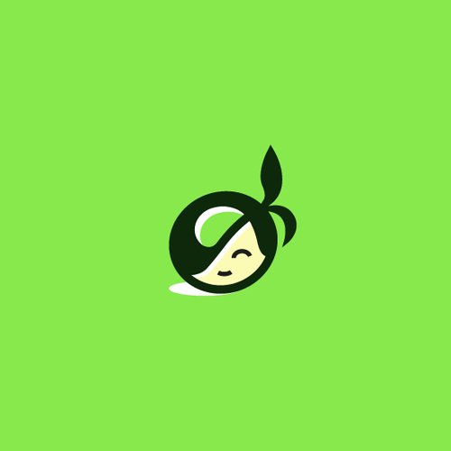 Bean logo with the title 'Coffe beans shop - Unique and modern look'