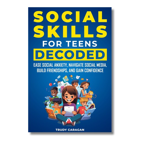 Teen book cover with the title 'EBook Cover Design'