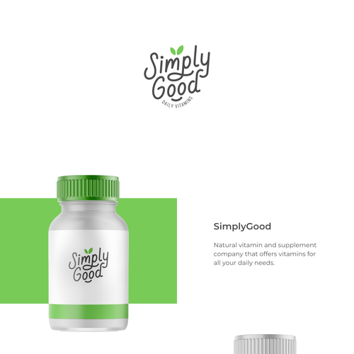 Flexible logo with the title 'SimplyGood - Logo Design'