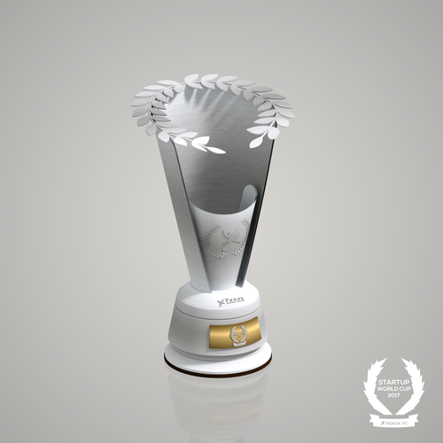 Trophy design with the title 'Trophy design for Startup World Cup 2017'