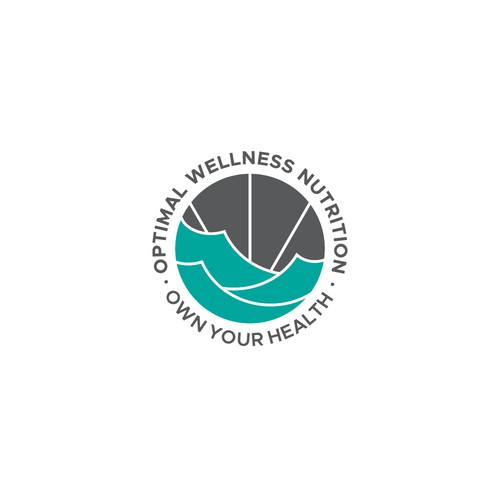 Rising logo with the title 'Holistic logo for Optimal Wellness Nutrition'