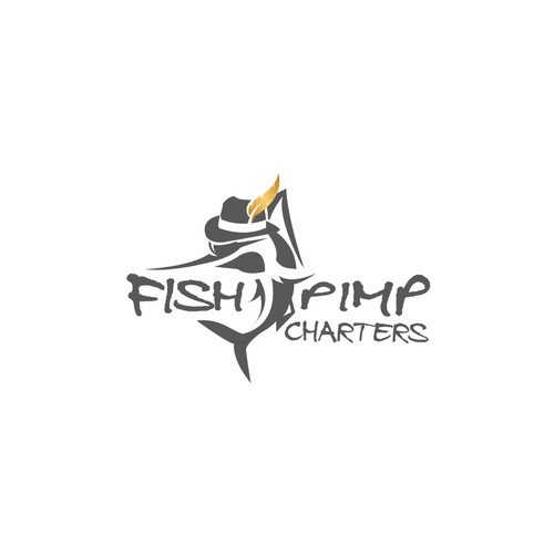 Fish logo with the title 'fish pimp'