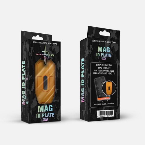 Industrial packaging with the title 'Mag ID Plate'
