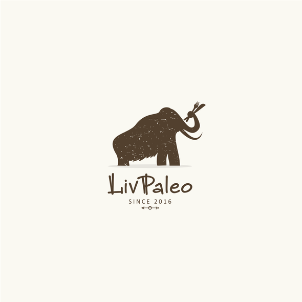 Foodie logo with the title 'Paleo experience design'