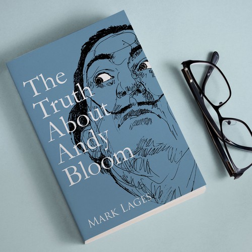 Unique book cover with the title 'The Truth About Andy Bloom'