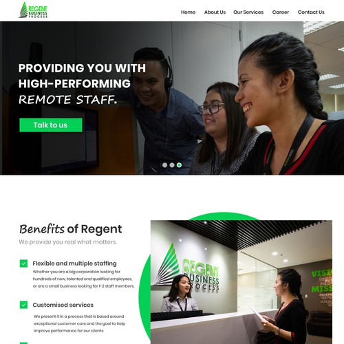 Mobile-first design with the title 'Web design'