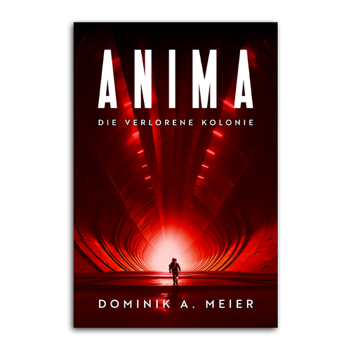 Science-fiction book cover with the title 'Anima'