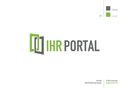 Portal logo with the title 'IHR Portal'