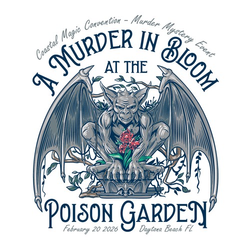 Gothic design with the title 'T-shirt design'