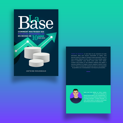 Financial book cover with the title 'Modern finance book cover'