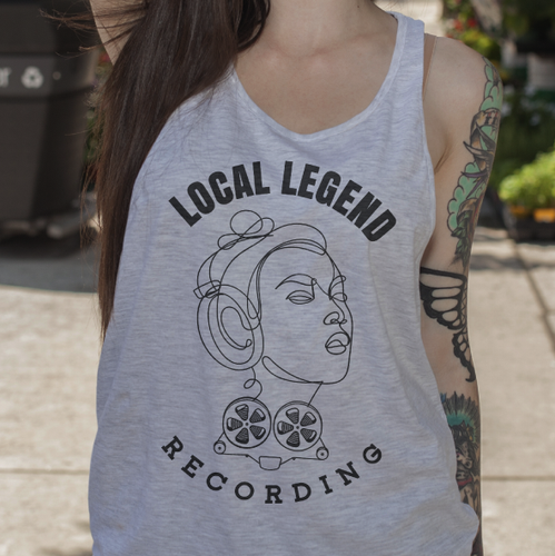 Recording studio logo with the title 'Local Legend Recording logo'