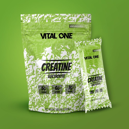 Protein bar packaging with the title 'packaging design'