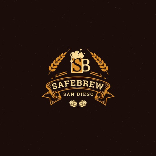 San Diego logo with the title 'SafeBrew logo needs your love'
