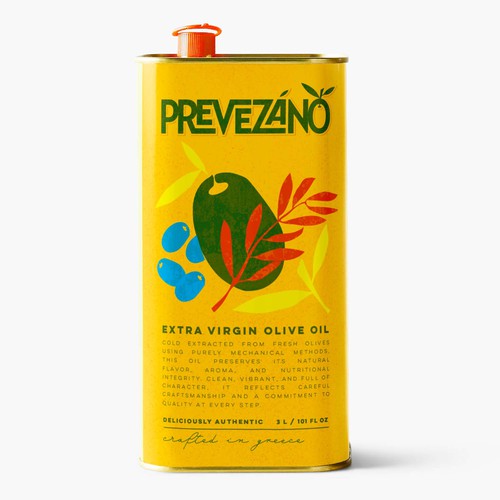 Olive oil design with the title 'Bold Concept for Olive Oil'