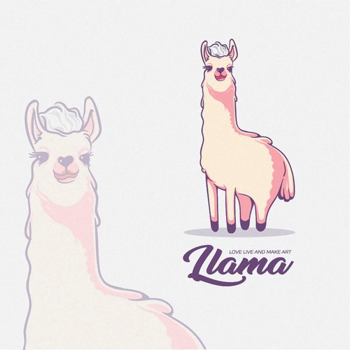 Pet shop logo with the title 'Lamma'