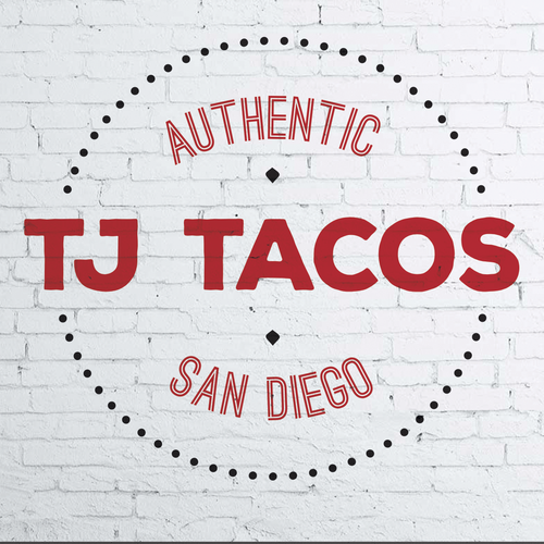 Taqueria logo with the title 'Logo for a taco shop : "TJ Tacos"'
