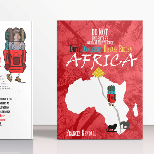 Backpack design with the title 'Book Cover Design Entry'