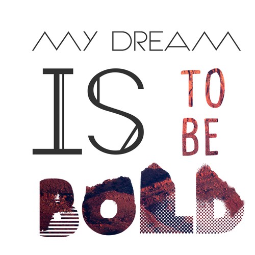 Bold t-shirt with the title 't-shirt design'