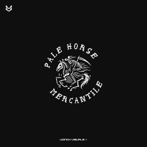 Gothic logo with the title 'Logo concept for Pale Horse Mercantile'