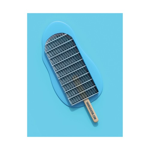 Conceptual design with the title 'B2B Radiator Service Advertisement'