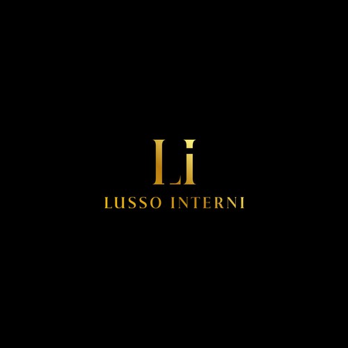 Serif logo with the title 'Lusso Interni'