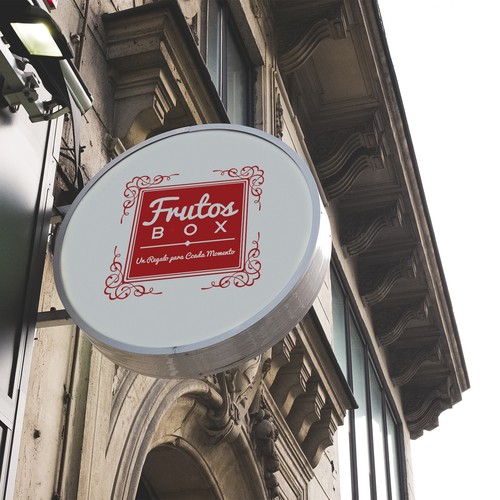 Sign logo with the title 'Classy but vibrant logo for fruit arrangement business'