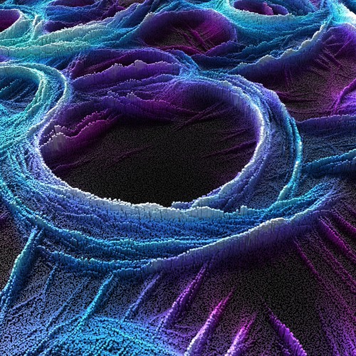 Circle design with the title 'abstract image'