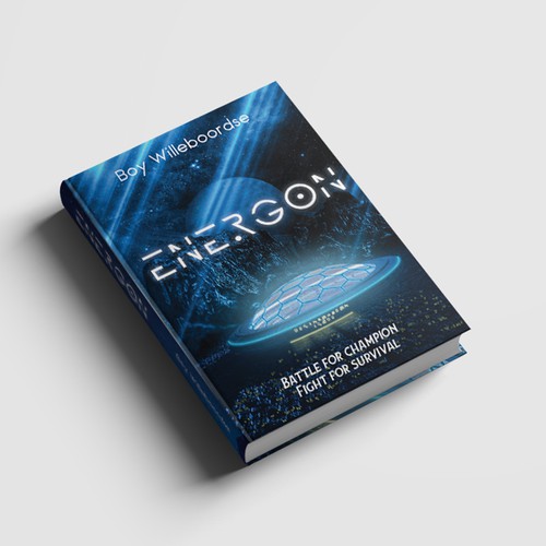 Outerspace design with the title 'ENERGON'