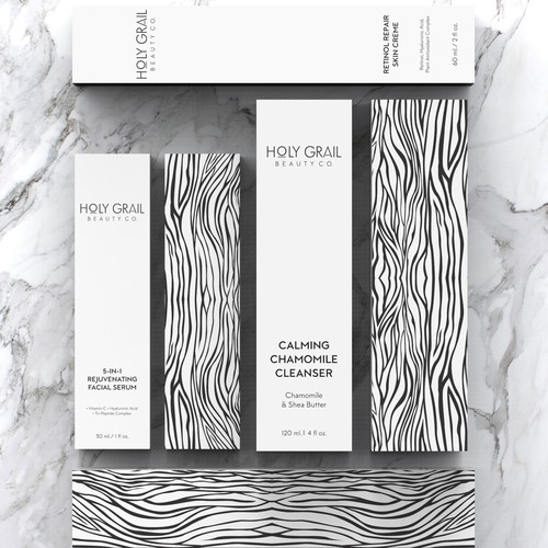 Packaging with the title 'winning design'