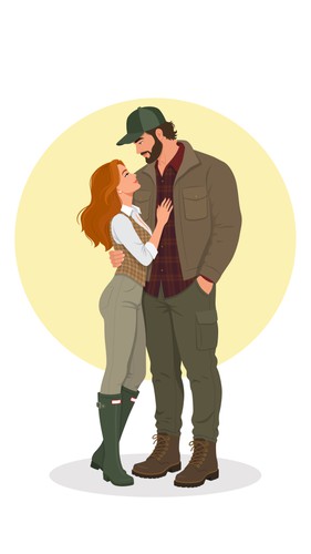 Illustration with the title 'Character illustrations'