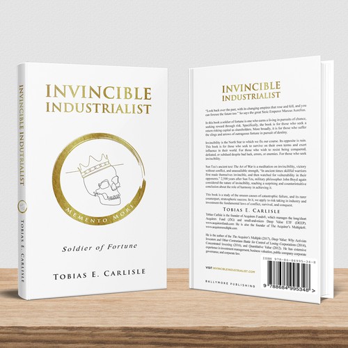 Historical fiction book cover with the title 'Invincible Industrialist: Soldier of Fortune'