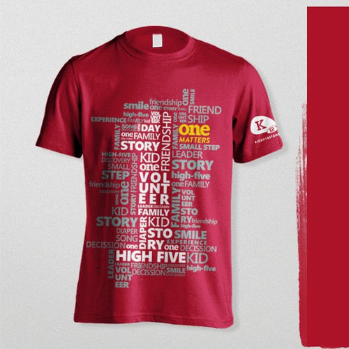 Community t-shirt with the title 'Social Themed T-shirt Design'