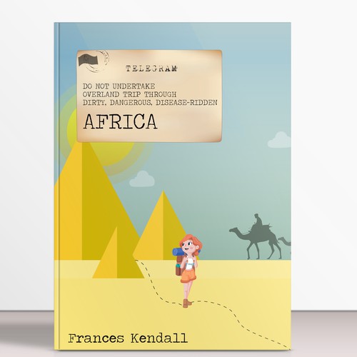 Backpack design with the title 'Book Cover Design Entry'