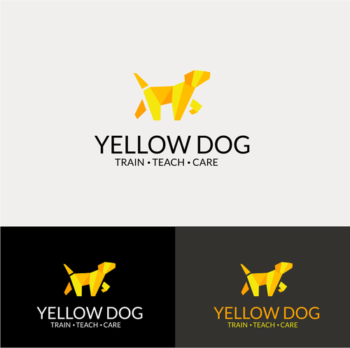 Geometric design with the title 'Yellow dog'