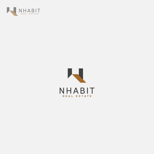 Roofing logo with the title 'Nhabit Logo Real Estate'