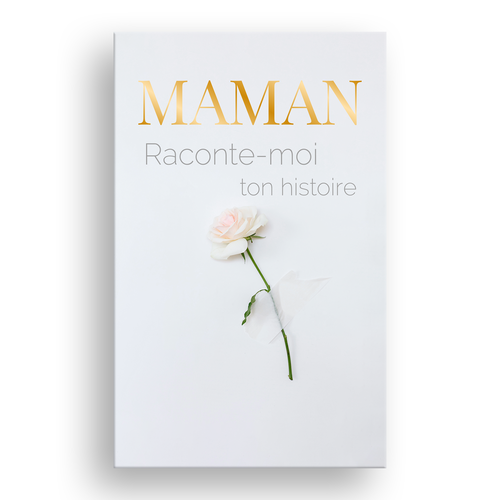 Flower book cover with the title 'Book Cover Design Concept for "MAMAN Raconte-moi ton histoire"'