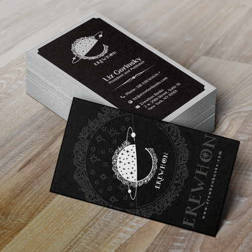 Whimsical design with the title 'Business Card Design'