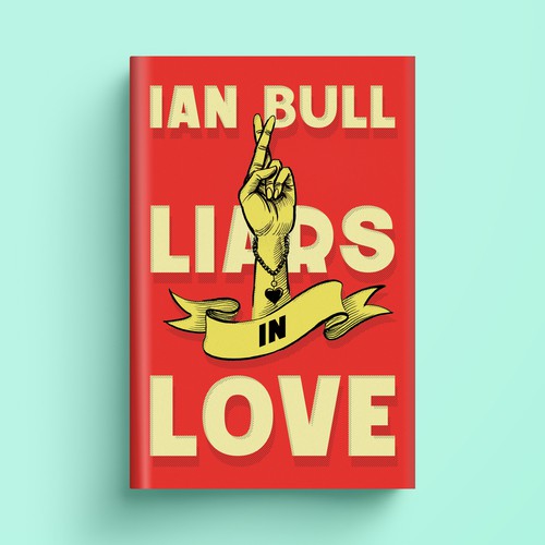 Retro book cover with the title 'Pulp crime novel'