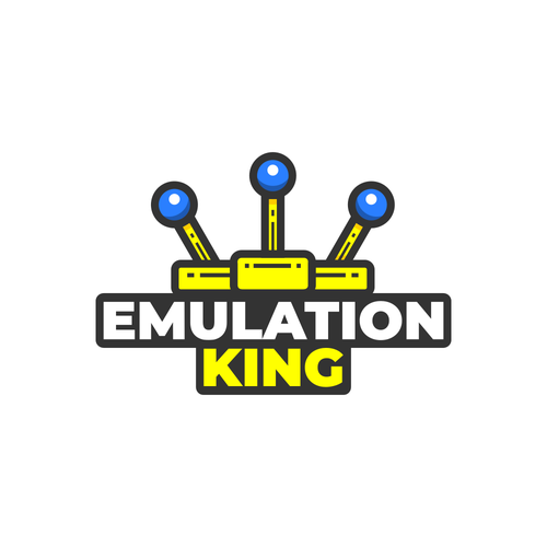 Joystick logo with the title 'Smart Logo Concept For Emulation King'