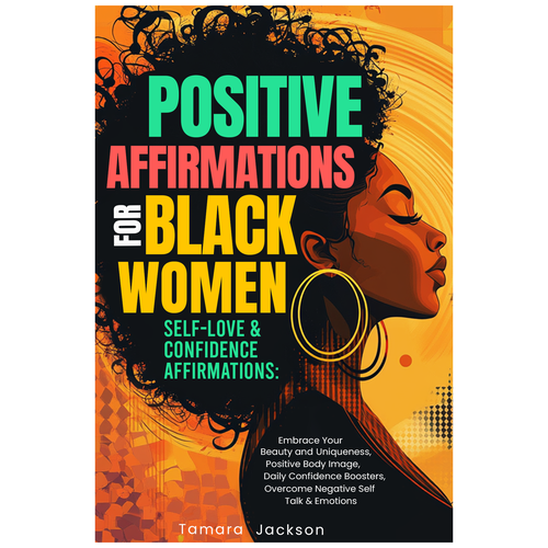 Positive design with the title 'Positive Affirmations for Black Women'